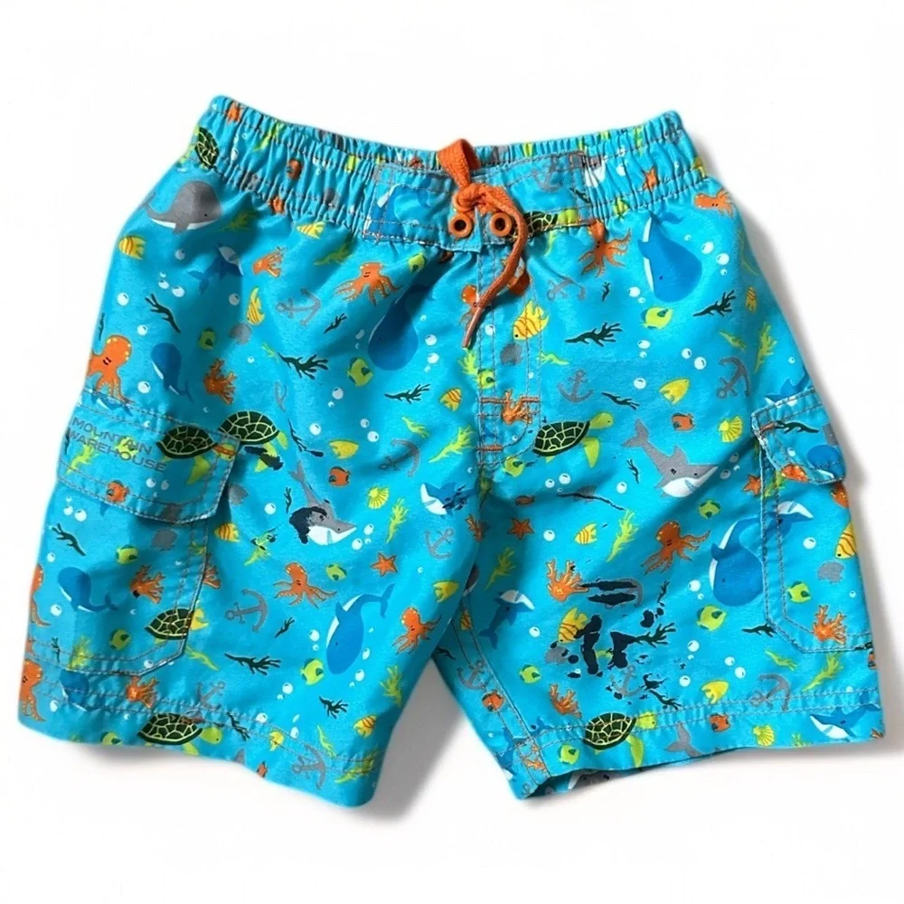 Mountain Warehouse Toddler Boy’s Ocean Adventure Blue Vibrant Swim Trunks